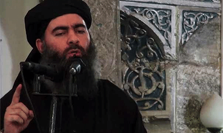 el líder del grupo terrorista Daesh, Abu Bakr al Bagdadi Se desconoce el estado de salud del líder de Daesh tras un ataque
